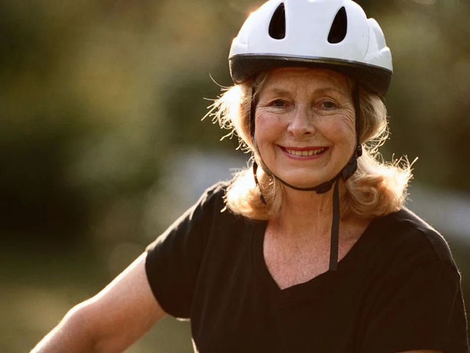 woman riding bicycle