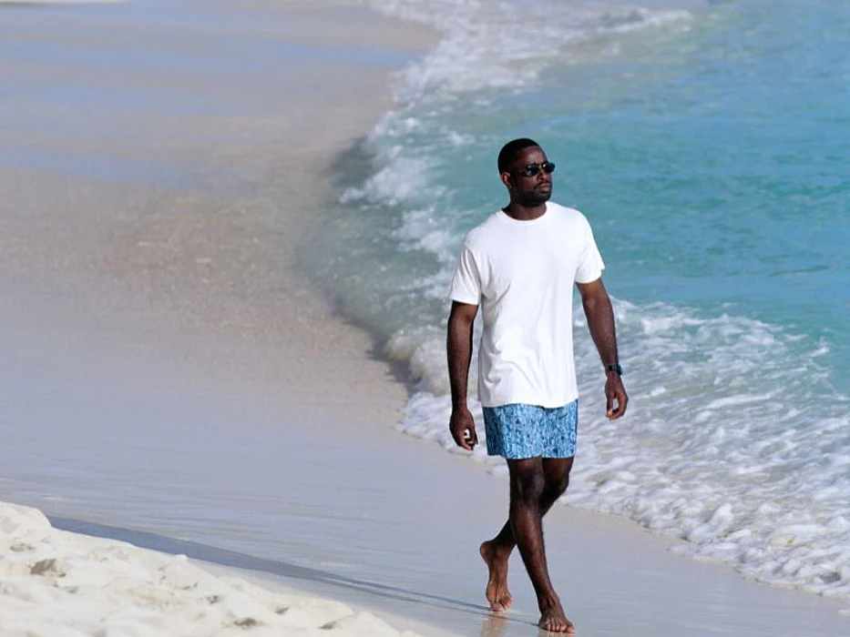 man at the beach