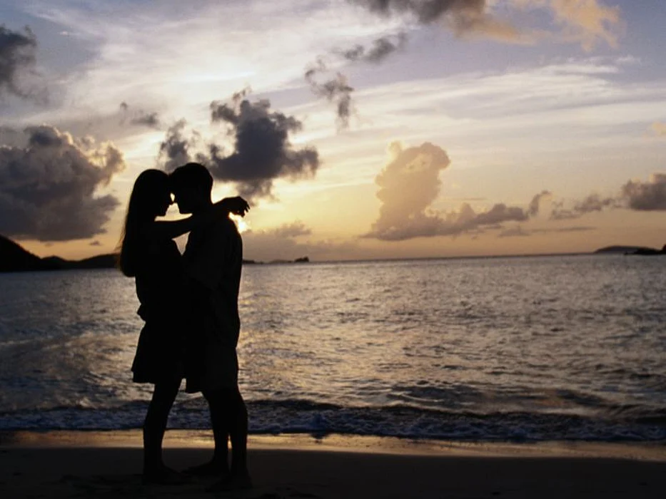 couple on the beach