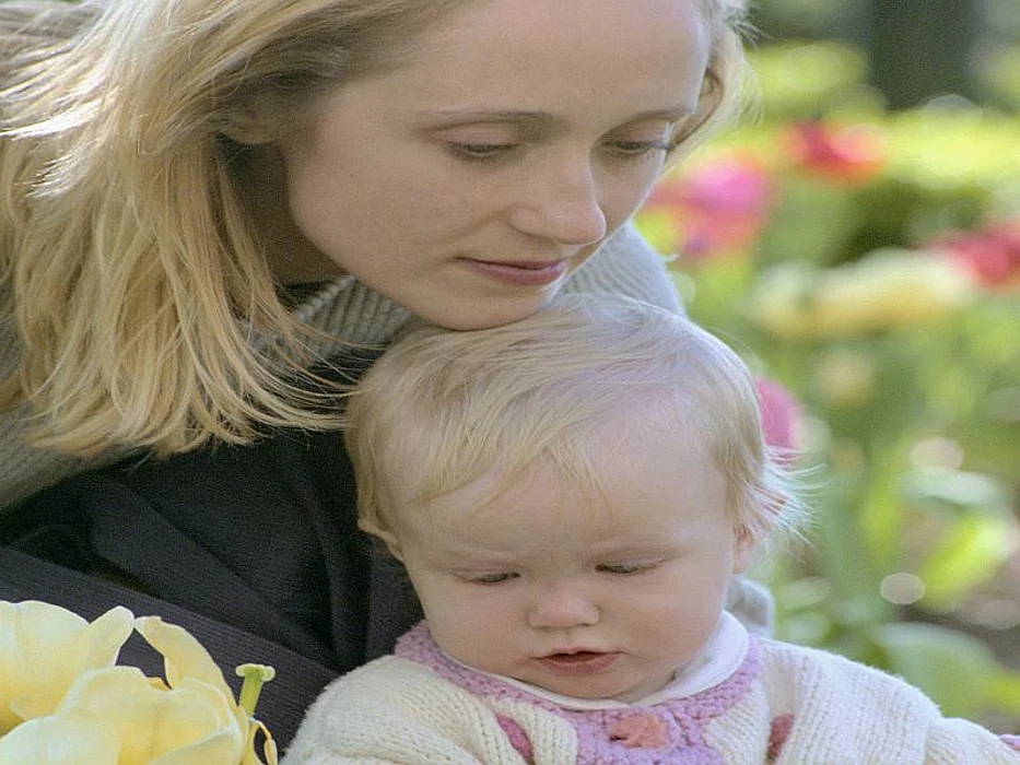 mother and a baby