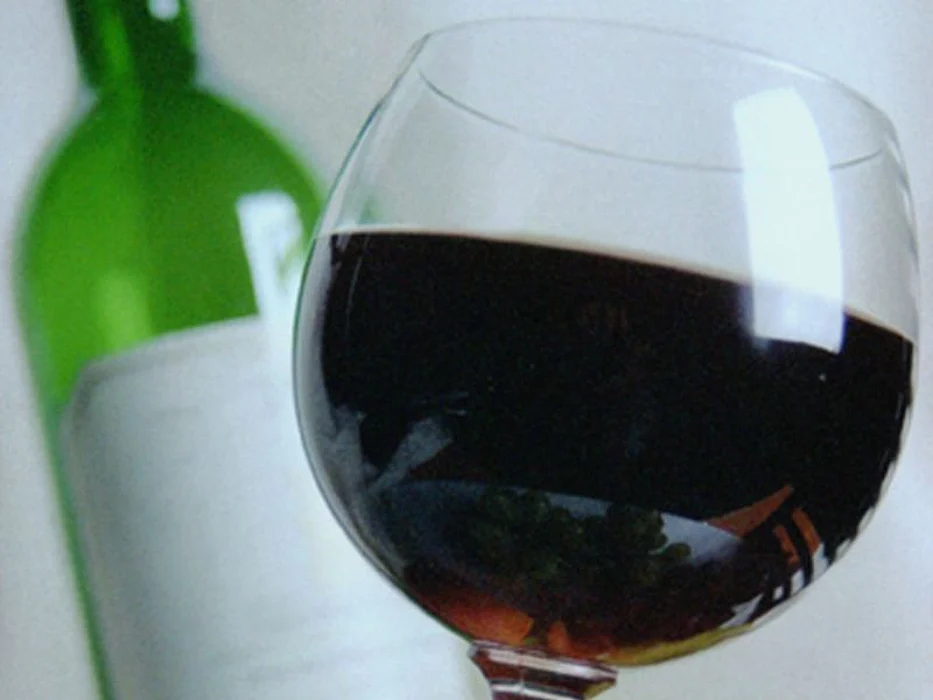 glass of red wine