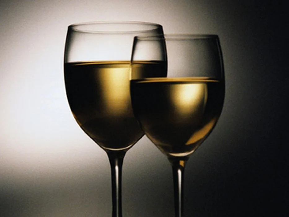white wine glasses