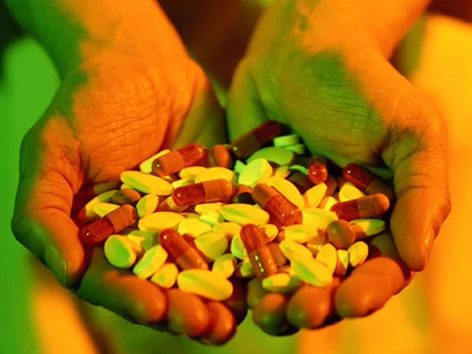 handful of pills