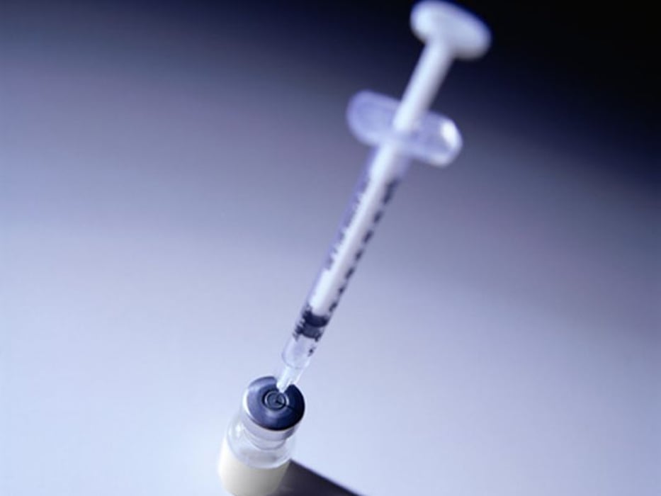 syringe and medication