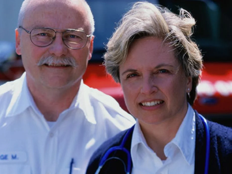 elderly couple