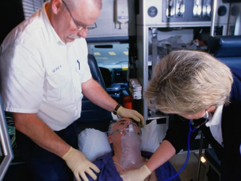 patient in ambulance