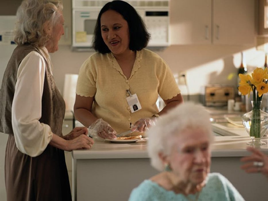 caregiver and seniors