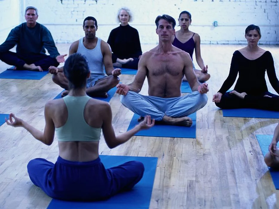 women doing yoga
