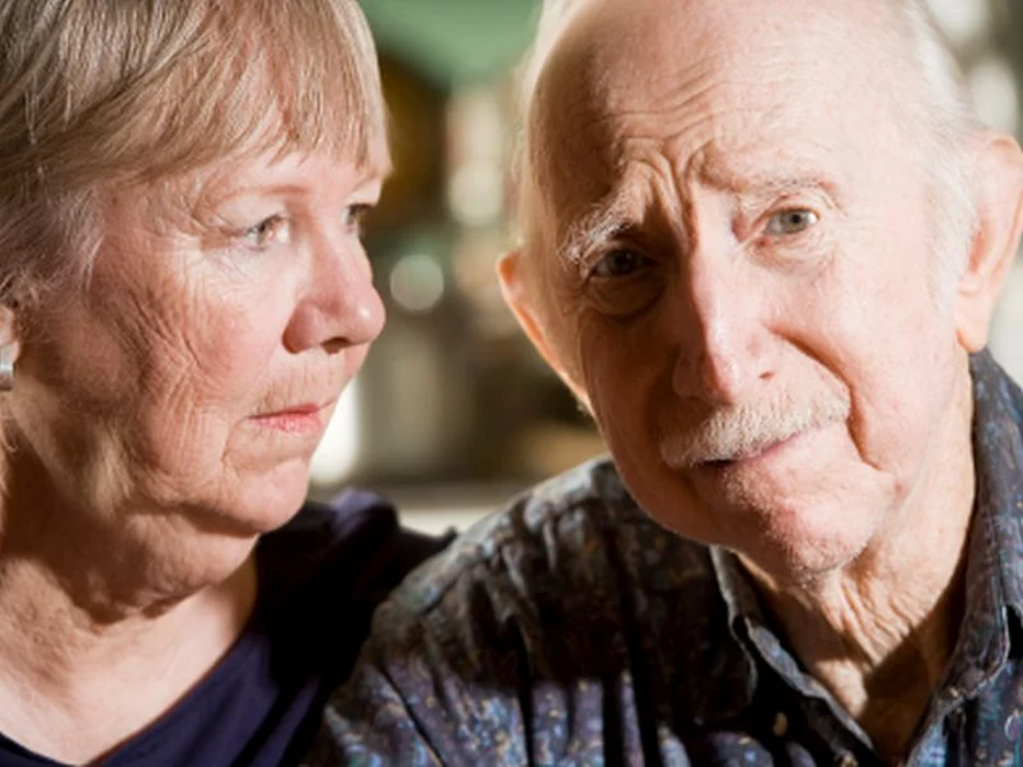 depressed couple