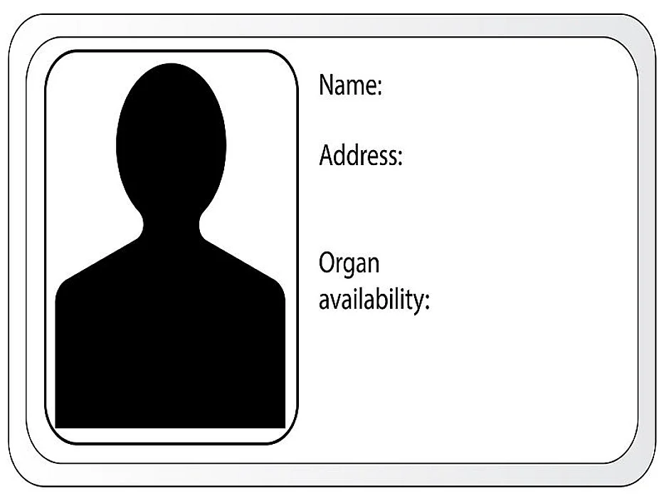 donor card