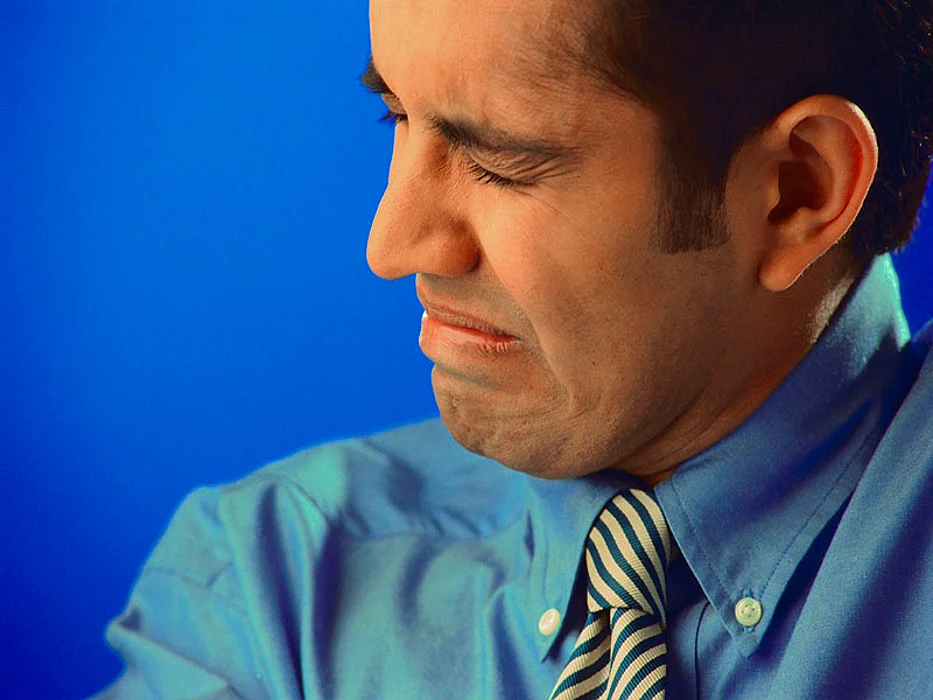 man looking angry upset