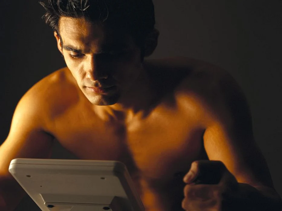 man exercising