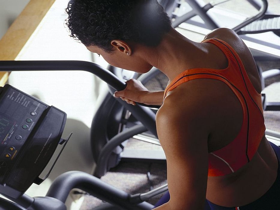 woman exercising