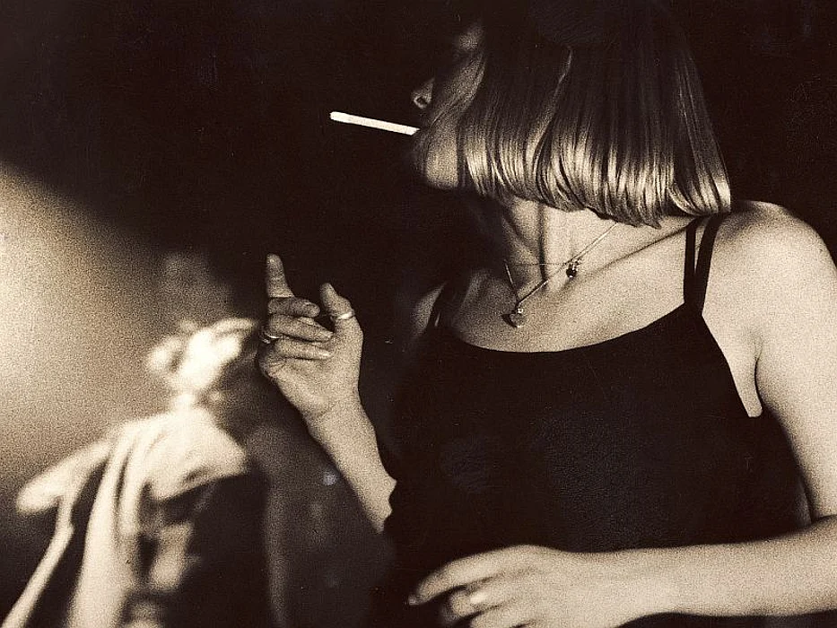woman smoking