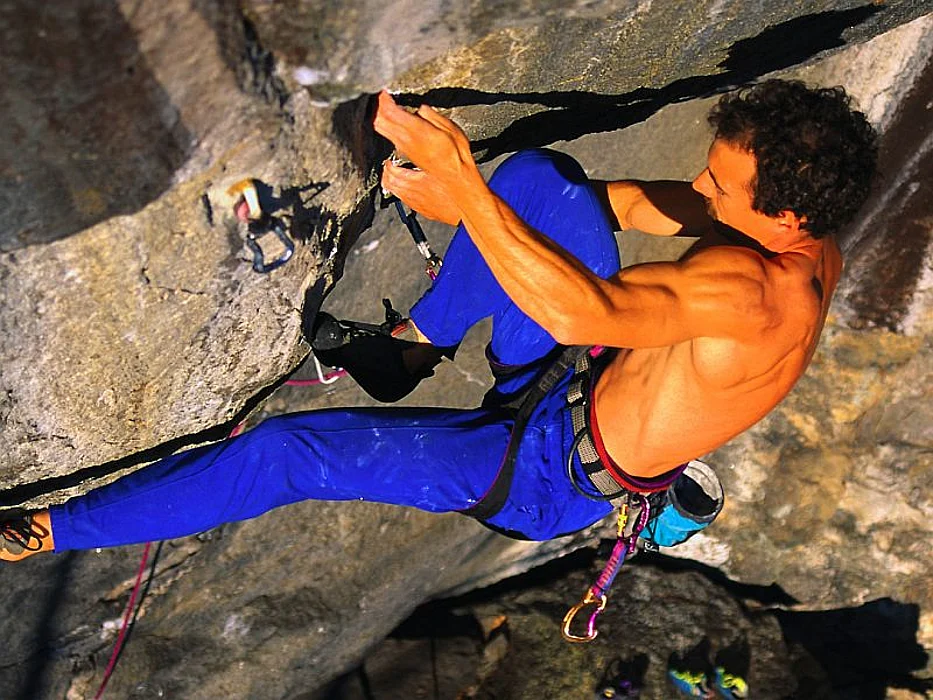 man climbing