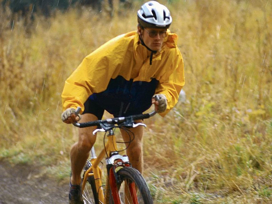 man riding bicycle