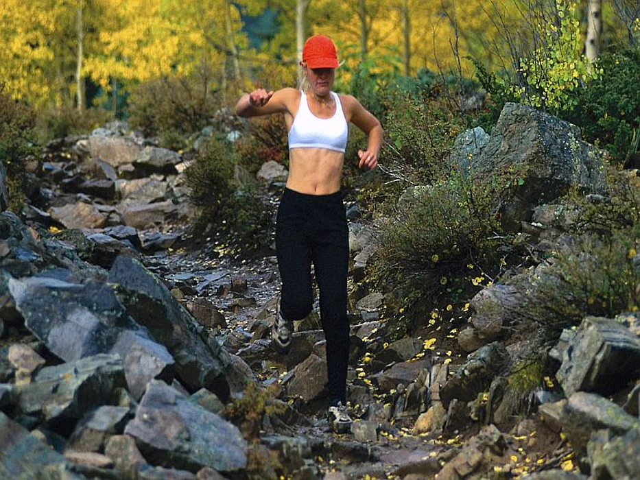 woman hiking