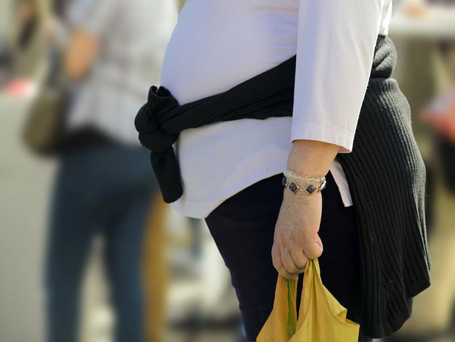 overweight woman