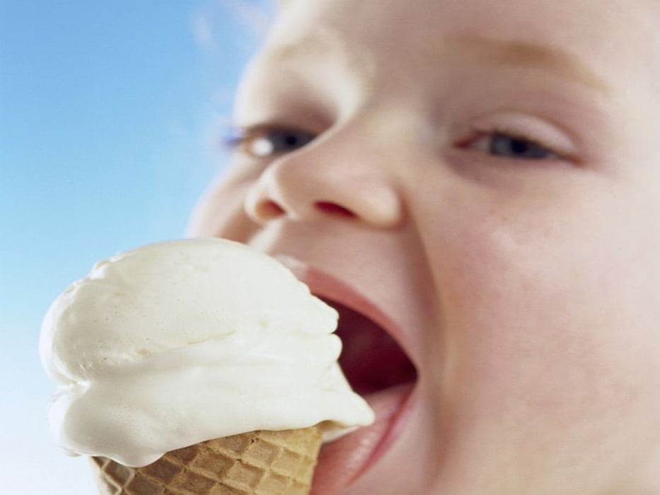 child eating an ice-cream