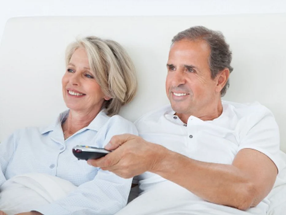 couple watching tv