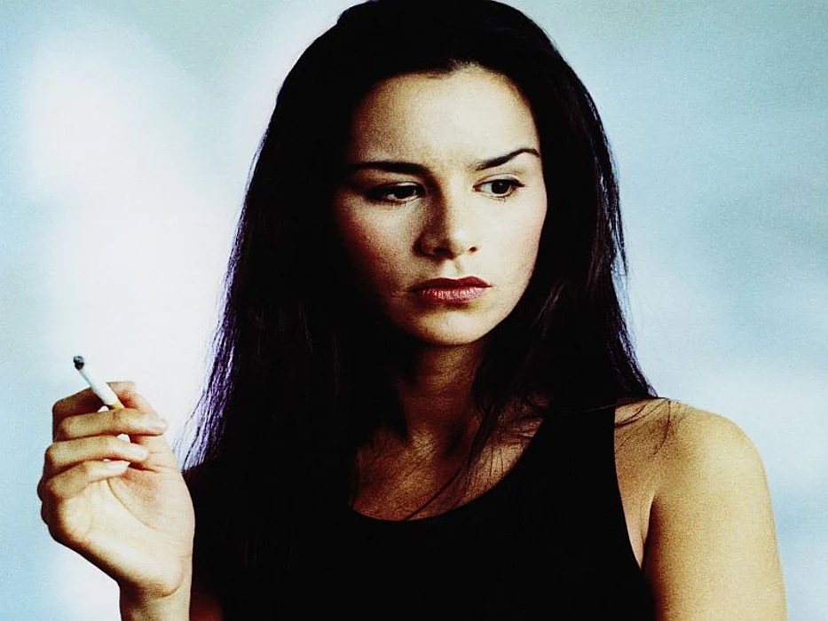 woman smoking