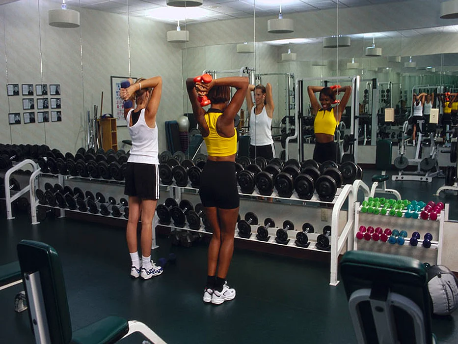 lifting weights