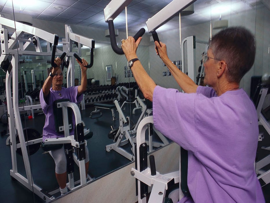 lifting weights