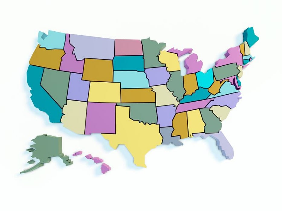united states map