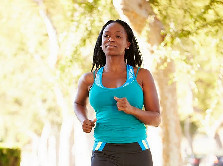 woman jogging