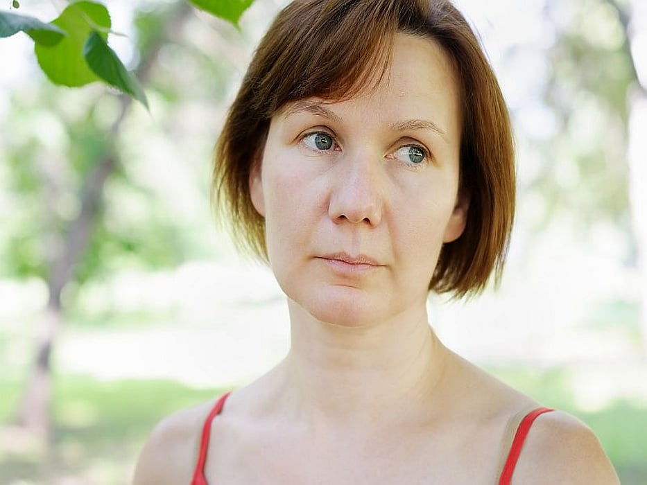 depressed woman
