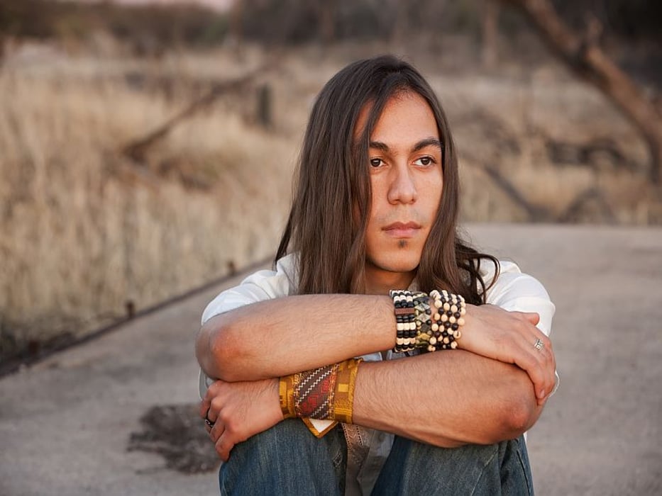 native american man in 20s