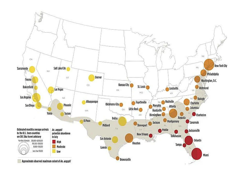 zika virus map