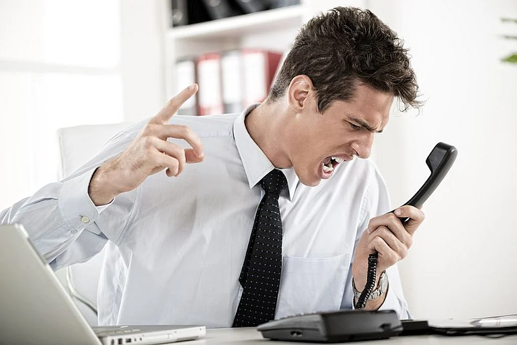 angry businessman