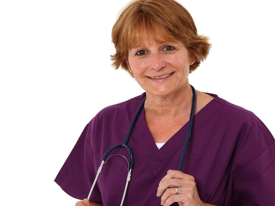 nurse in scrubs