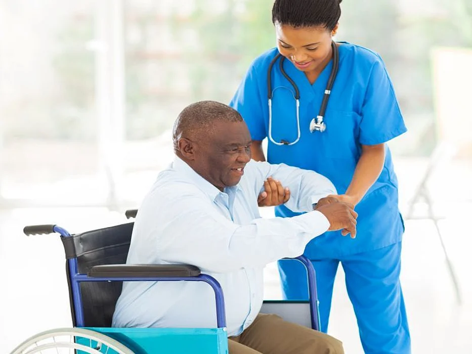 man in wheelchair