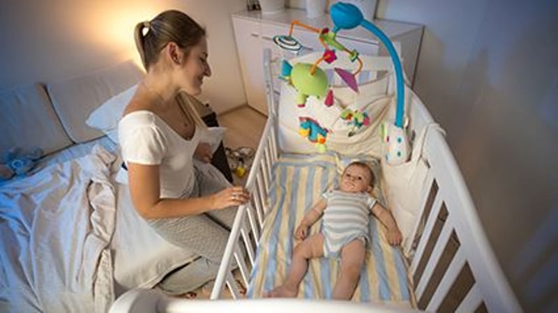 News Picture: Parents Often Ignore Safe Sleep Advice After Baby Wakes at Night