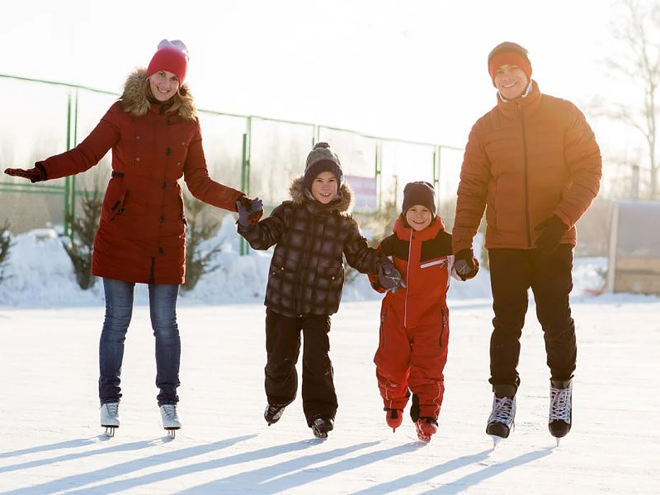 family ice skating