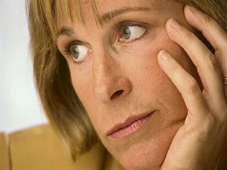 woman staring
