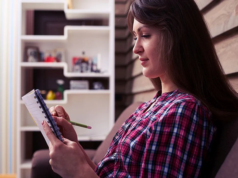 woman writing
