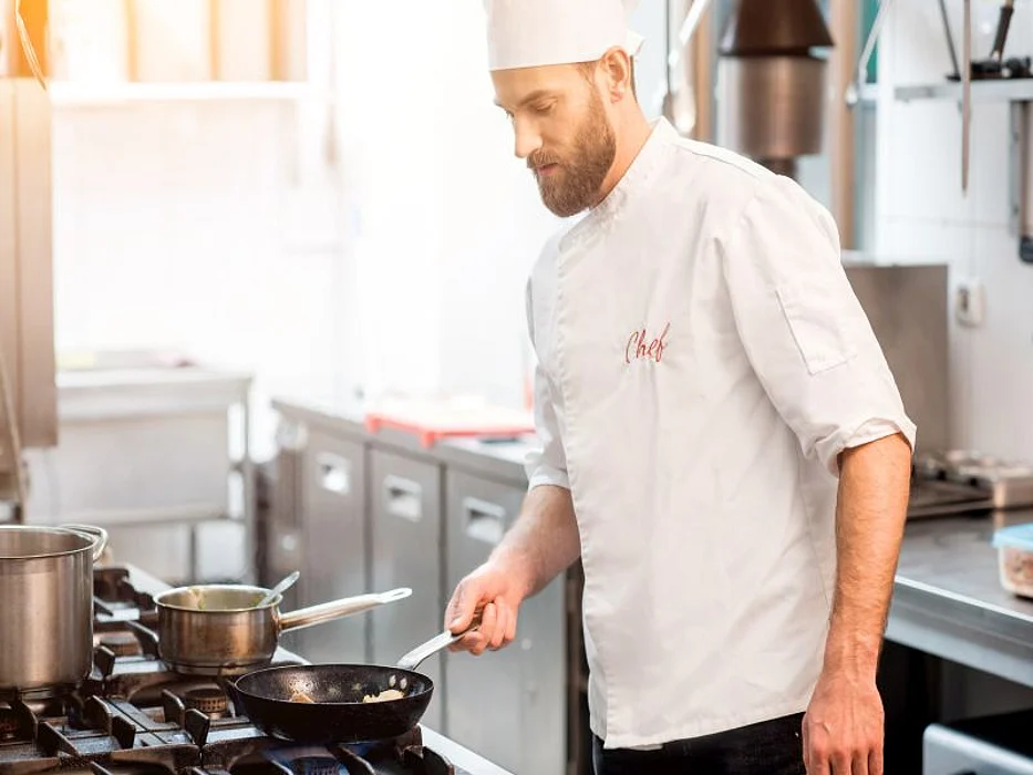 man cooking