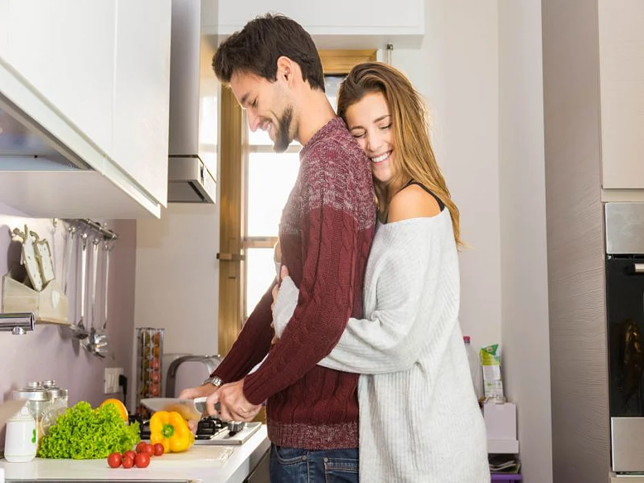 couple in kitchen