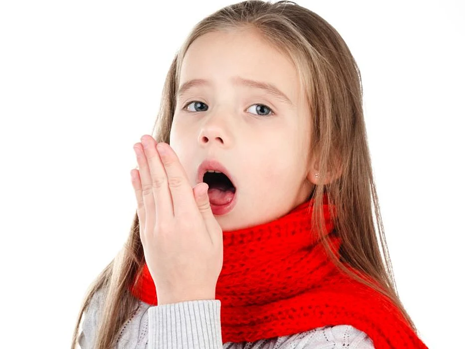 girl coughing