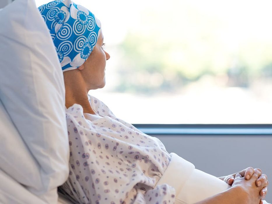 hospital patient in bed