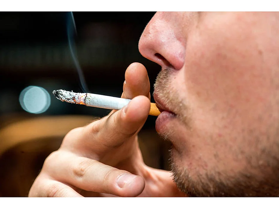 man smoking