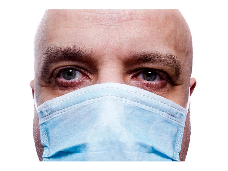 man wearing medical mask