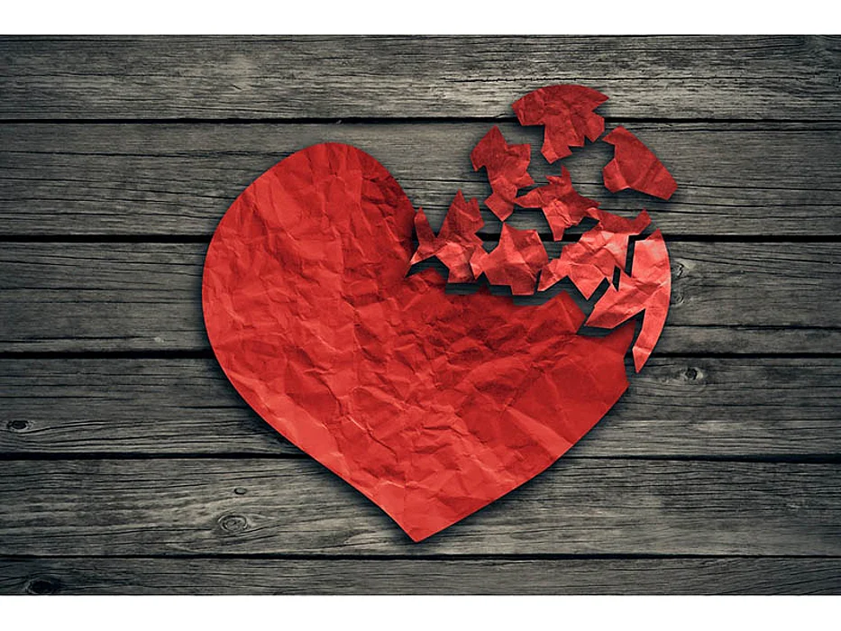 heart made out of paper