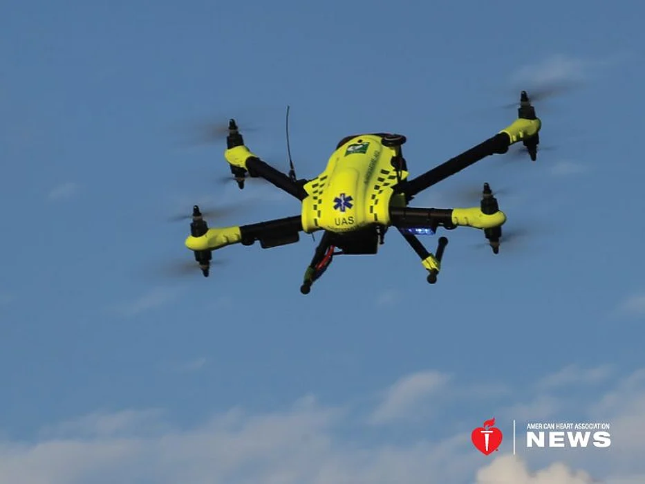 Drones that deliver automated external defibrillators to cardiac arrest victims are being tested in the U.S. and elsewhere.