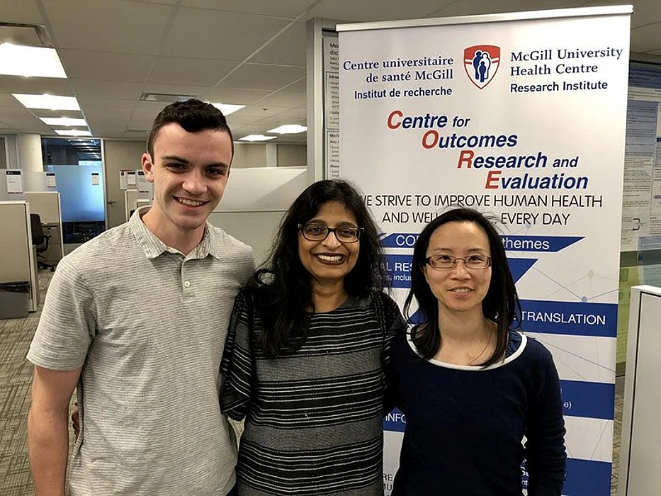 Michael Wright with McGill University researchers