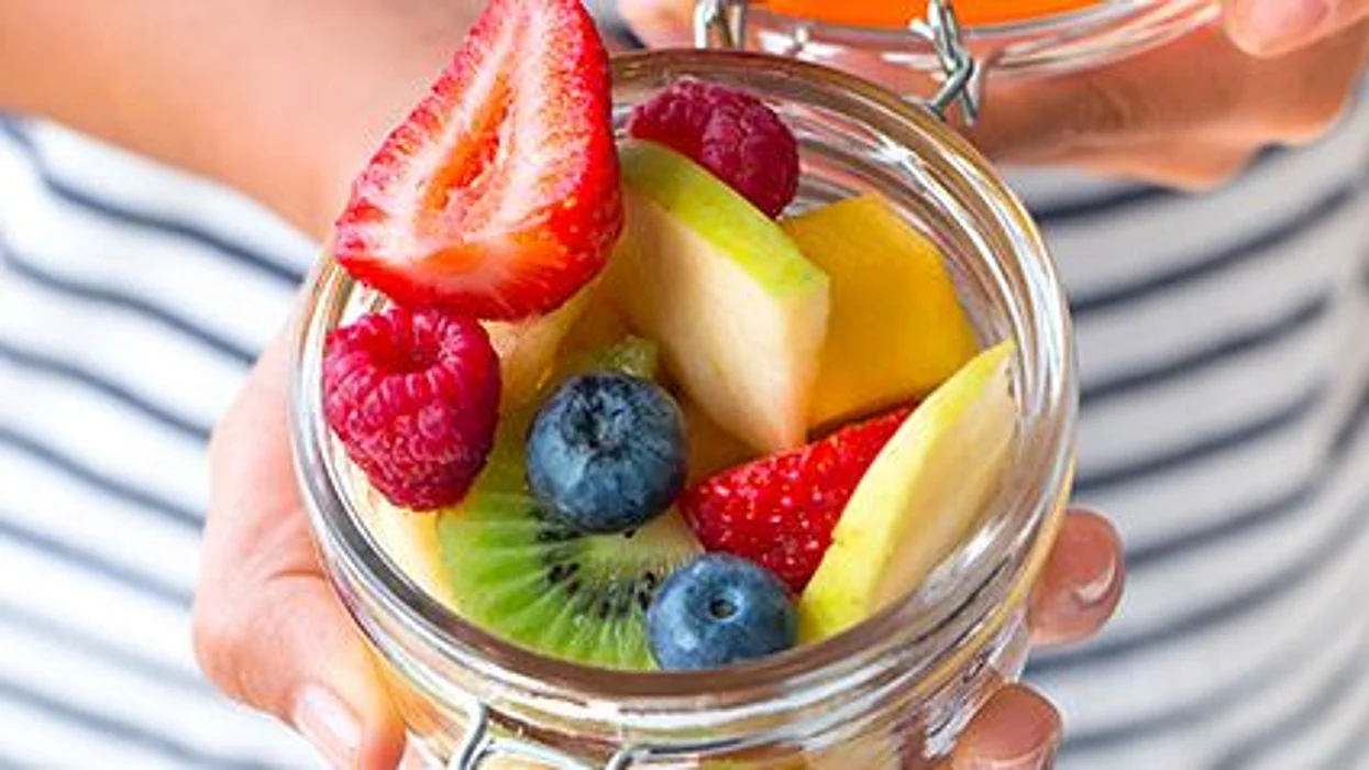 fruit salad in a bowl