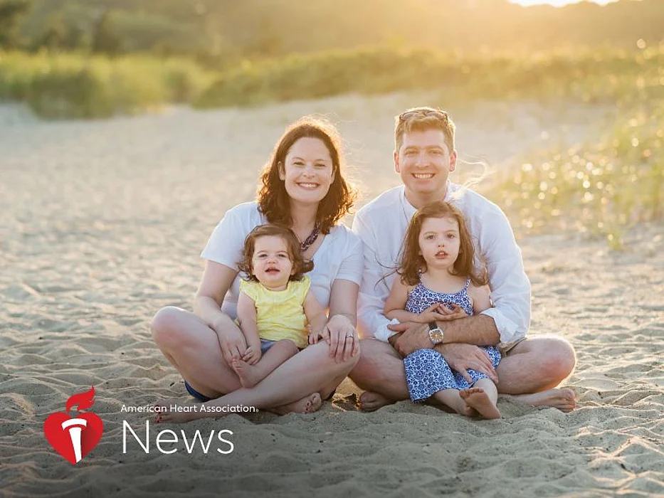 Melissa Russom with husband Braden and daughters Kate and Cora